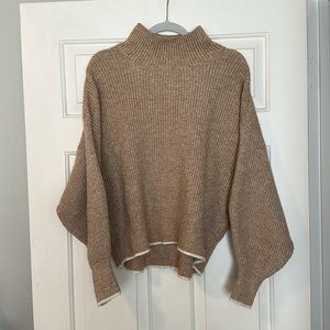 Camel and Ivory Turtleneck sweater - Women’s M